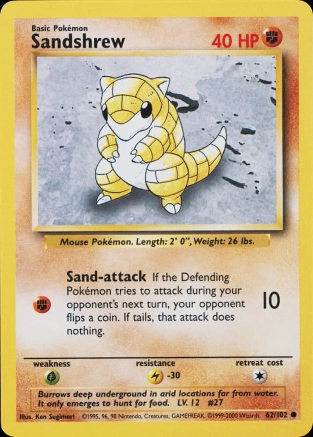 Sandshrew — Base 62/102