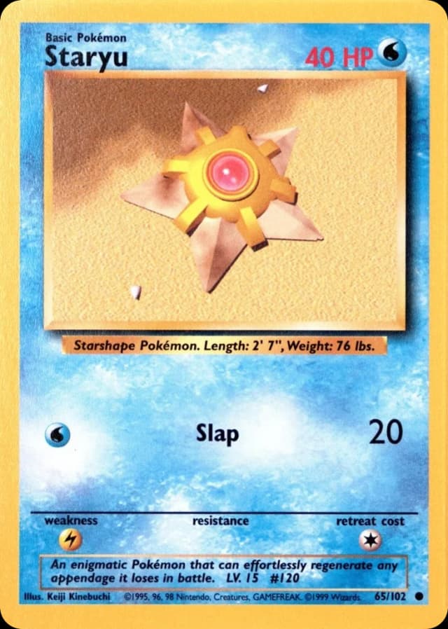 Staryu — Base 65/102