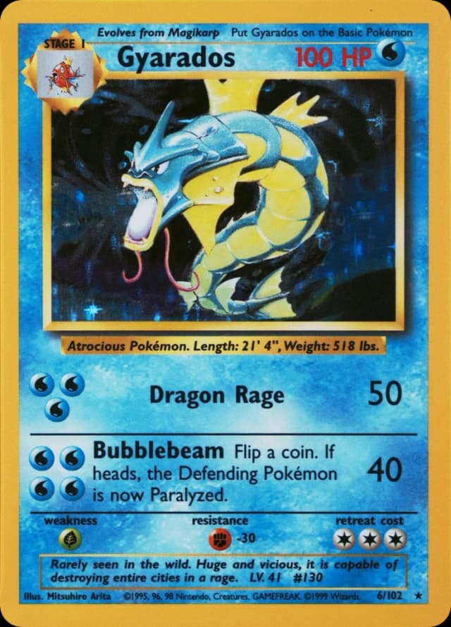 Gyarados — Base 6/102