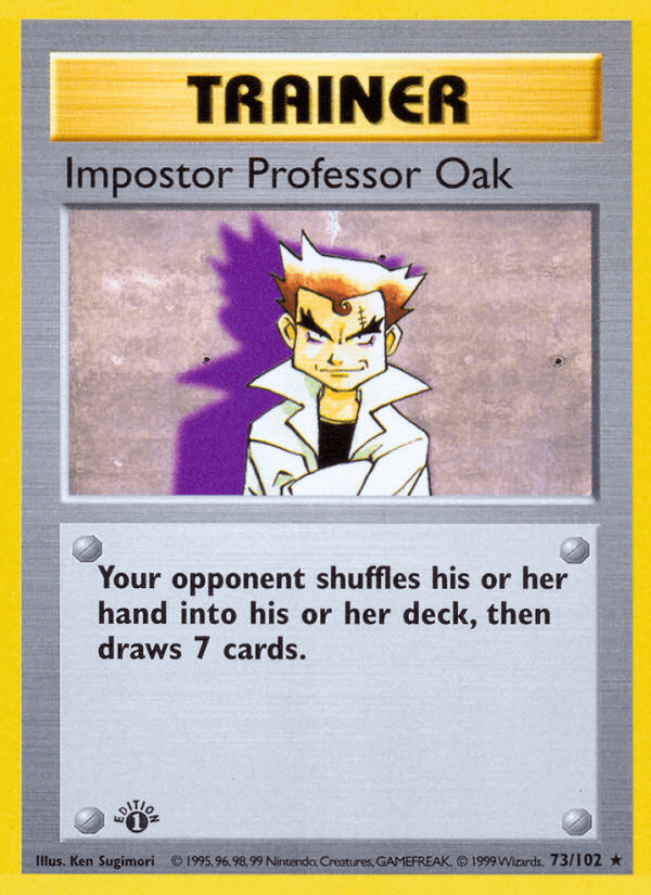Impostor Professor Oak — Base 73/102