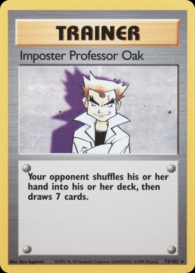 Impostor Professor Oak — Base 73/102