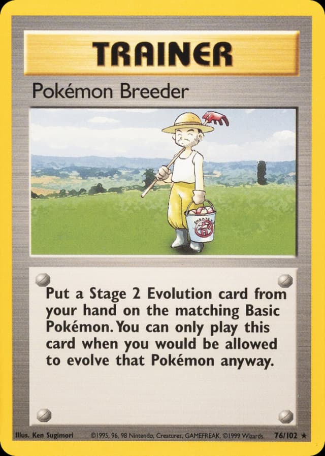 Pokémon Breeder — Base 76/102