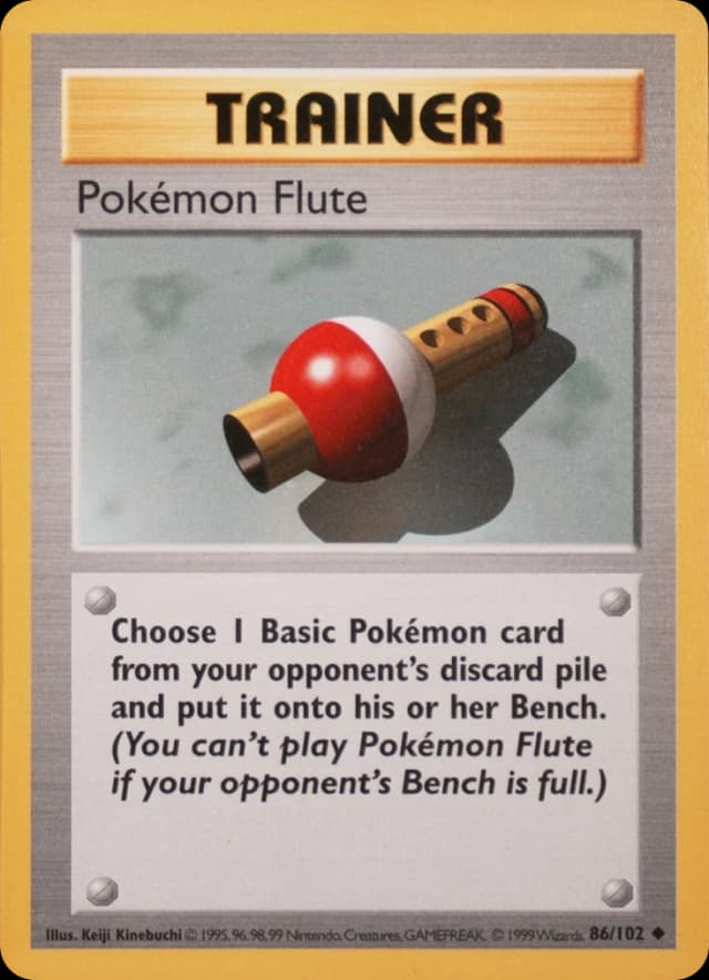 Pokémon Flute — Base 86/102