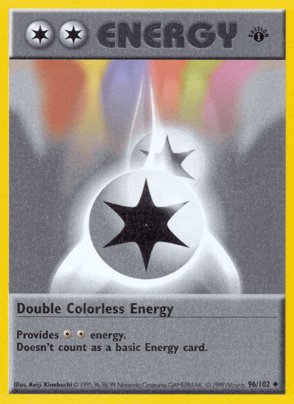 Double Colorless Energy artwork — Base 96/102