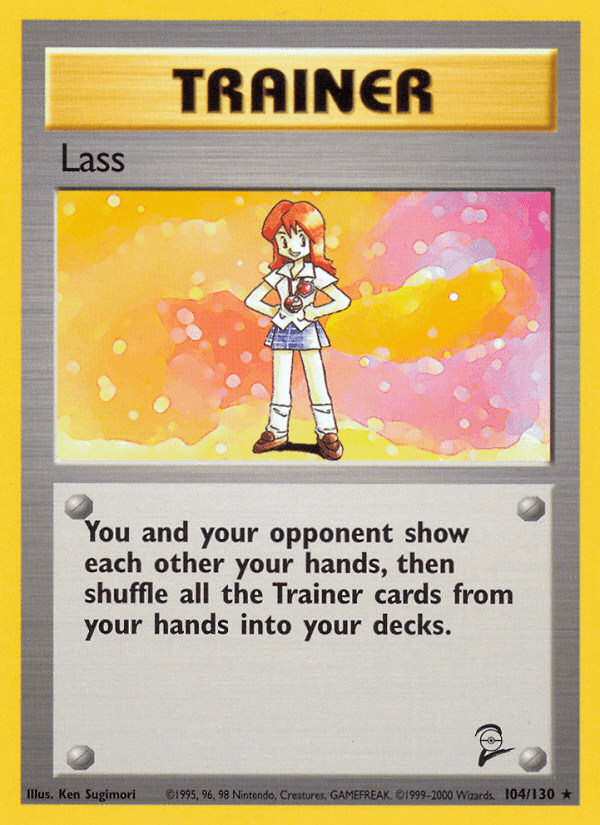 Lass artwork — Base Set 2 104/130