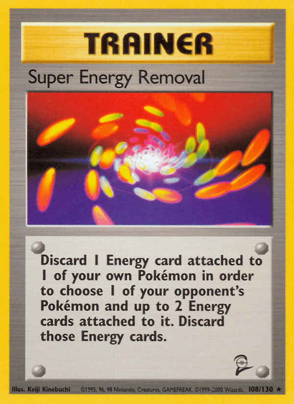 Super Energy Removal artwork — Base Set 2 108/130
