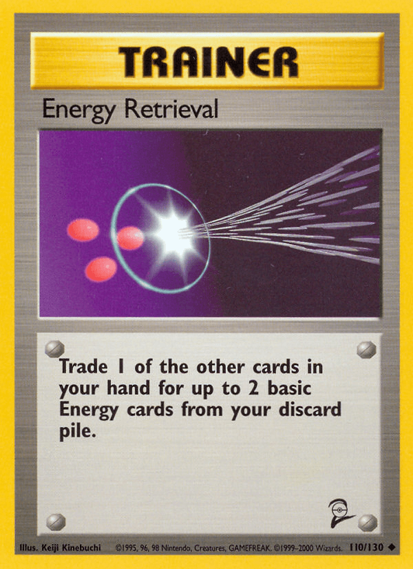 Energy Retrieval artwork — Base Set 2 110/130