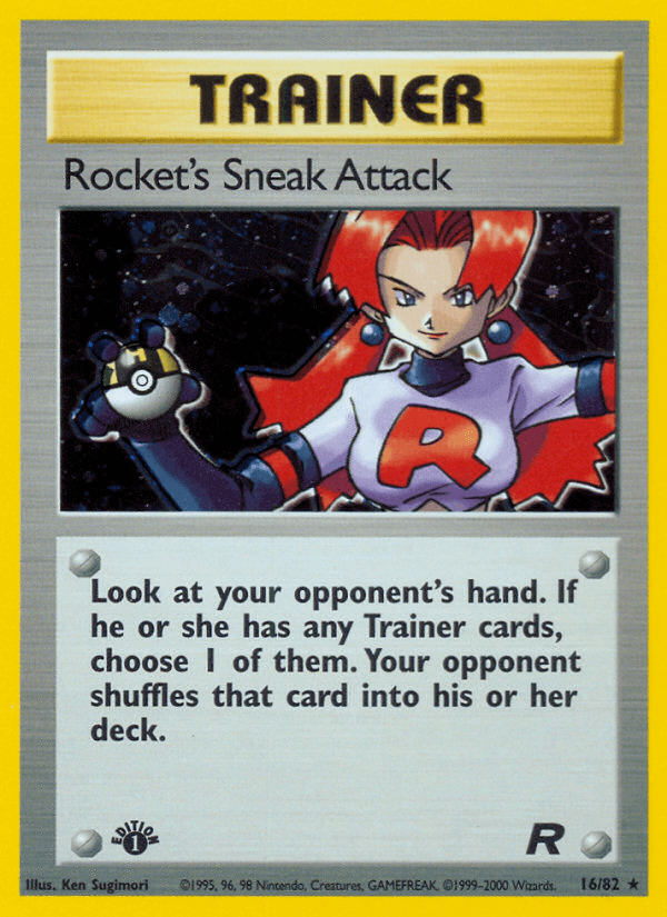 Rocket's Sneak Attack artwork — Team Rocket 16/83