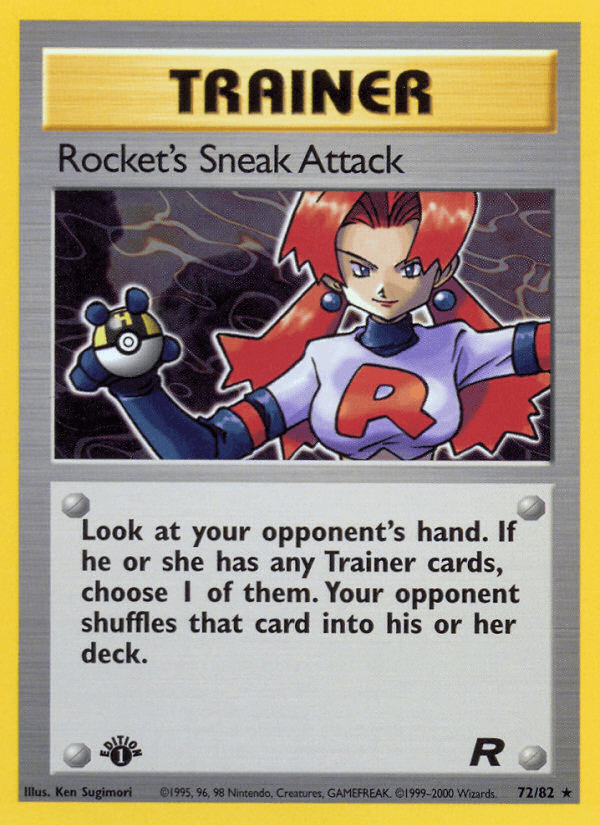 Rocket's Sneak Attack artwork — Team Rocket 72/83
