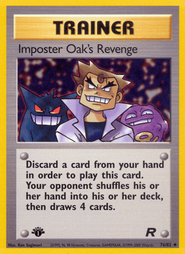 Imposter Oak's Revenge artwork — Team Rocket 76/83