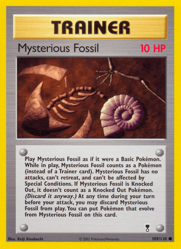 Mysterious Fossil artwork — Legendary Collection 109/110