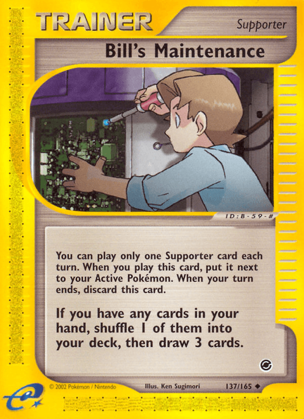 Bill's Maintenance artwork — Expedition Base Set 137/165