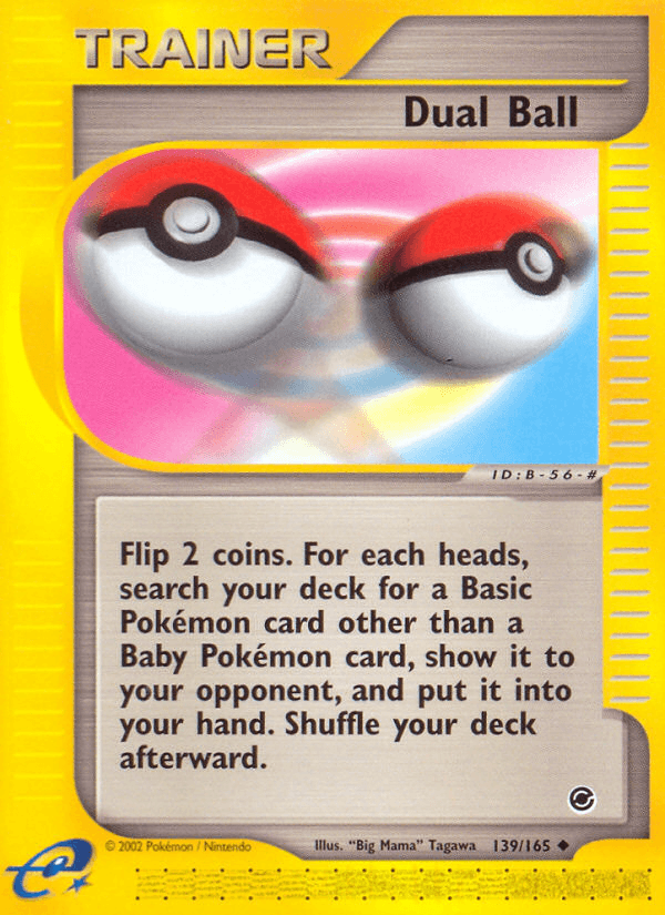 Dual Ball artwork — Expedition Base Set 139/165