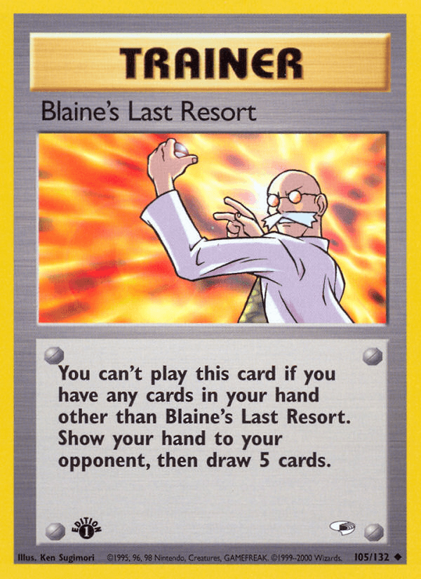 Blaine's Last Resort artwork — Gym Heroes 105/132
