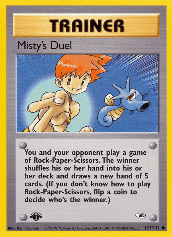 Misty's Duel artwork — Gym Heroes 123/132
