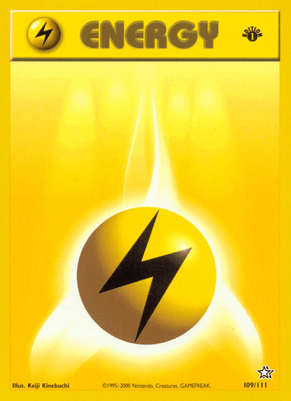 Lightning Energy artwork — Neo Genesis 109/111