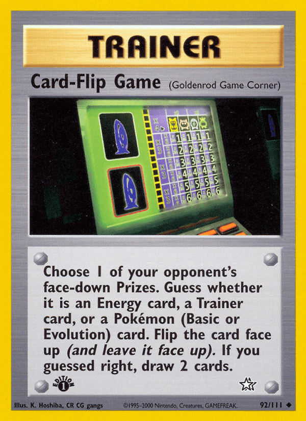 Card-Flip Game artwork — Neo Genesis 92/111