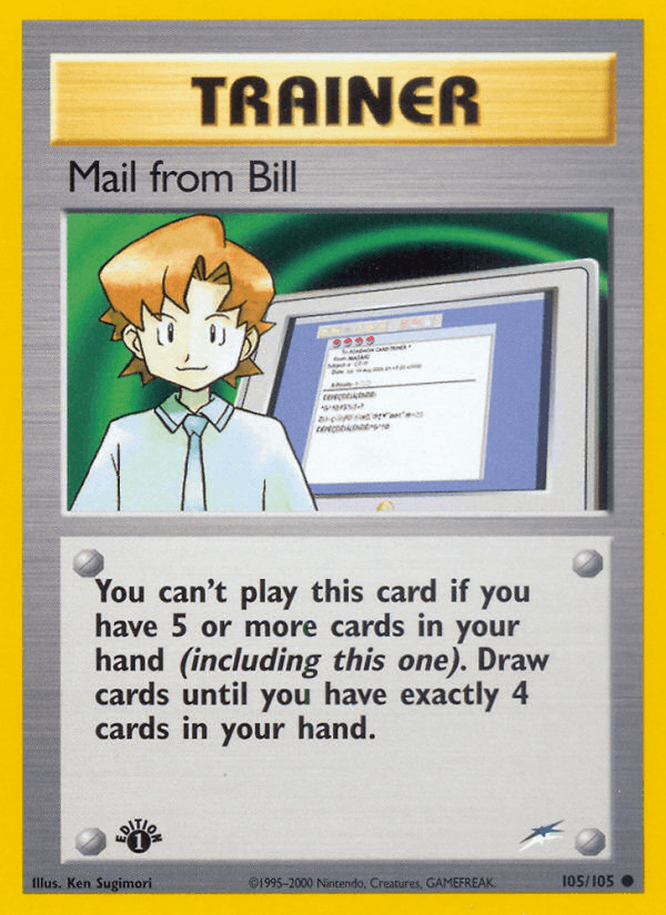 Mail from Bill — Neo Destiny 105/113