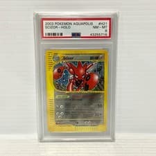 PSA 8 Scizor H21/H32 Holo - Aquapolis - Graded Pokemon Card