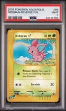 Pokemon WotC Aquapolis Reverse Holo Card #96 Nidoran PSA 9