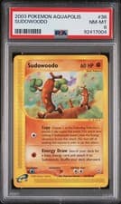 Pokemon WotC Aquapolis Card #36 Sudowoodo PSA 8