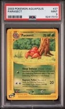 Pokemon WotC Aquapolis Card #27 Parasect PSA 9