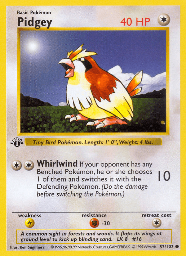 Pidgey artwork — Base 57/102