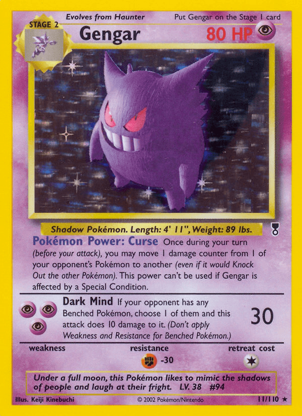 Gengar artwork — Legendary Collection 11/110