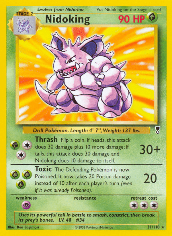 Nidoking artwork — Legendary Collection 31/110