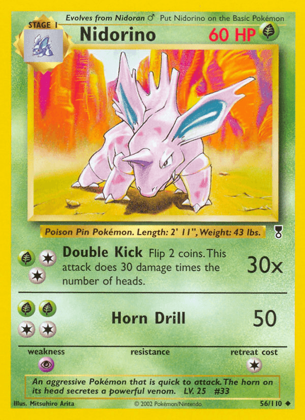 Nidorino artwork — Legendary Collection 56/110