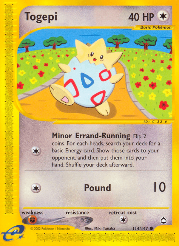 Togepi artwork — Aquapolis 114/182