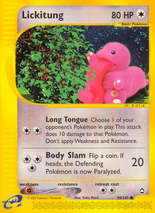Lickitung — Aquapolis 90/182