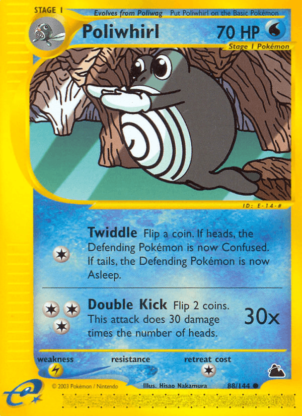 Poliwhirl artwork — Skyridge 88/182