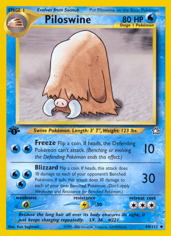 Piloswine — Neo Genesis 44/111