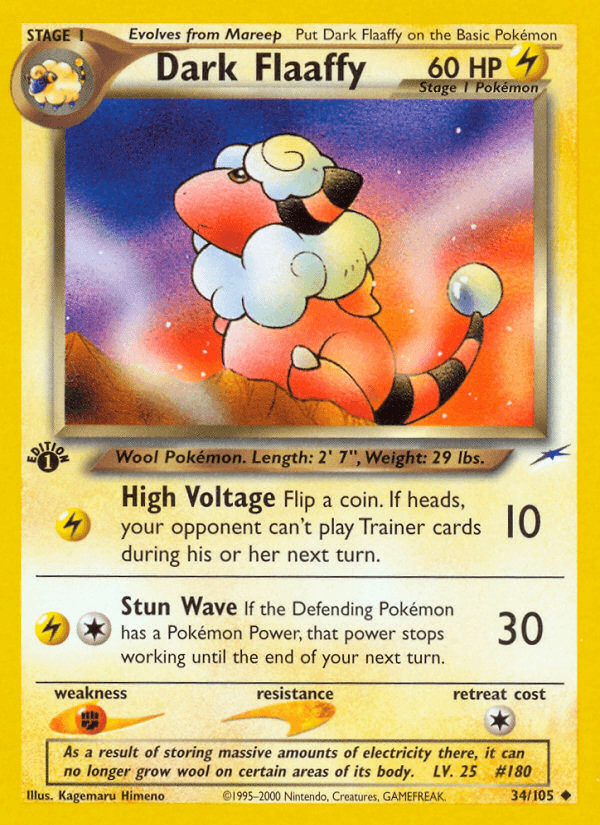 Dark Flaaffy artwork — Neo Destiny 34/113